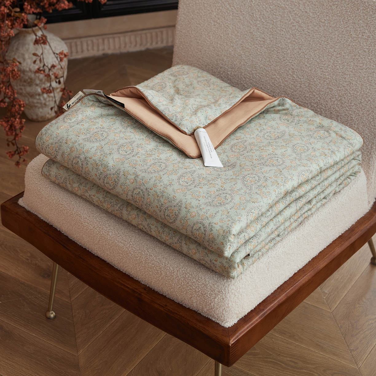 91家纺网 家纺一手货源 找家纺 （总）丽笙被芯 2026新款全棉双层纱印花夏被夏凉被空调被