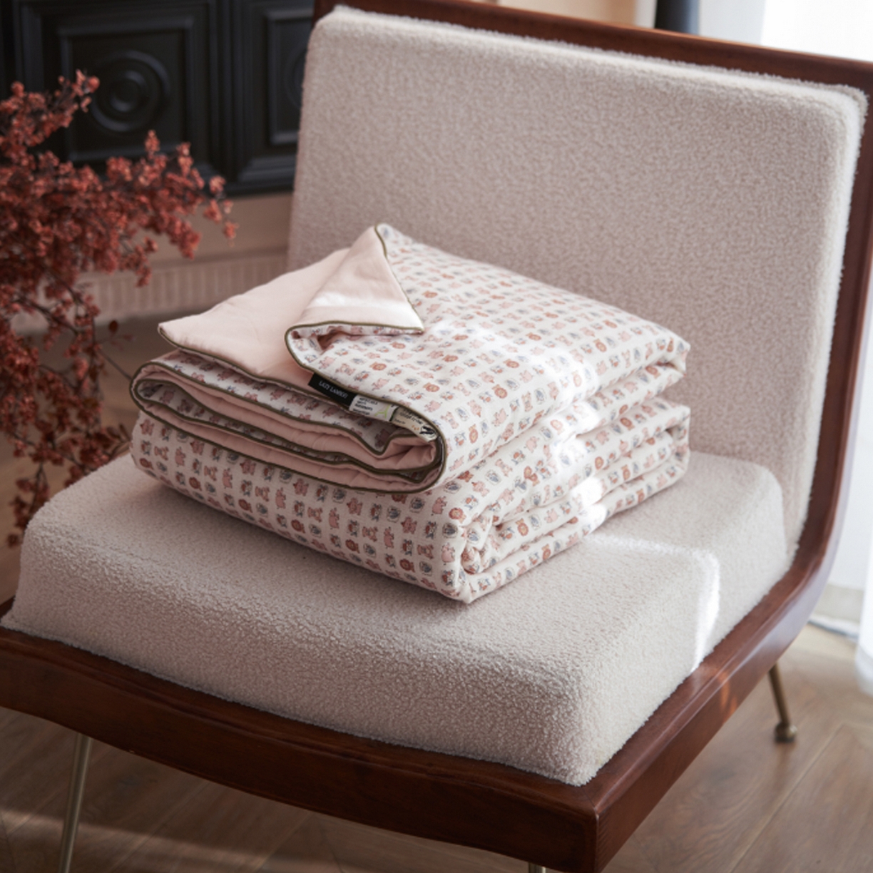 91家纺网 家纺一手货源 找家纺 （总）丽笙被芯 2026新款全棉双层纱印花夏被夏凉被空调被