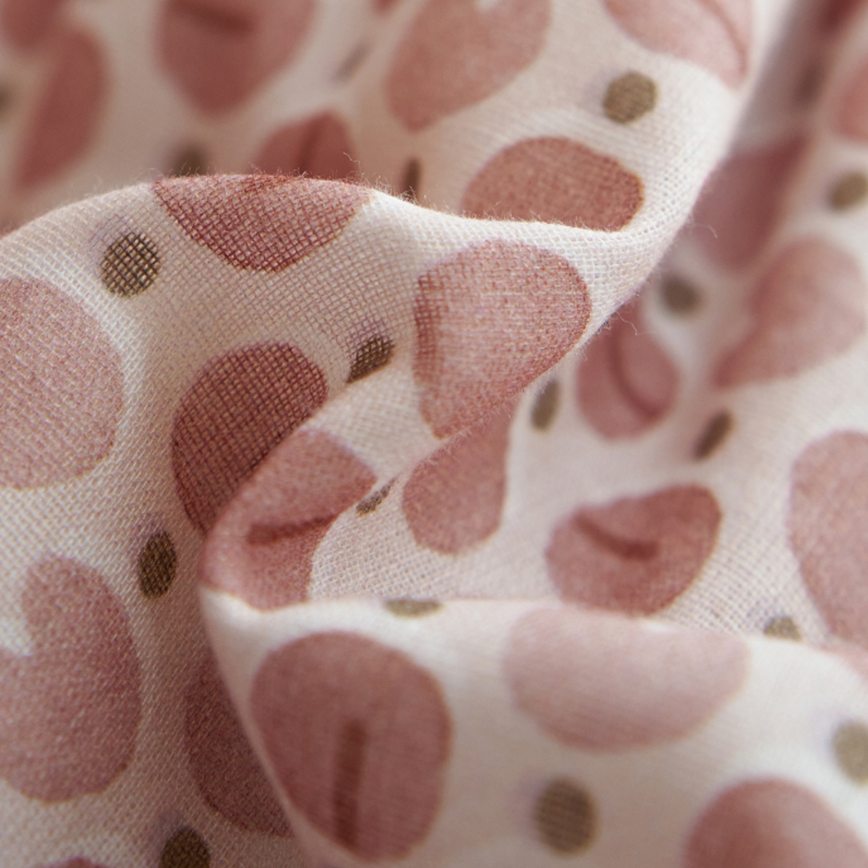 91家纺网 家纺一手货源 找家纺 丽笙被芯 2026新款全棉双层纱印花夏被夏凉被空调被 咖啡豆