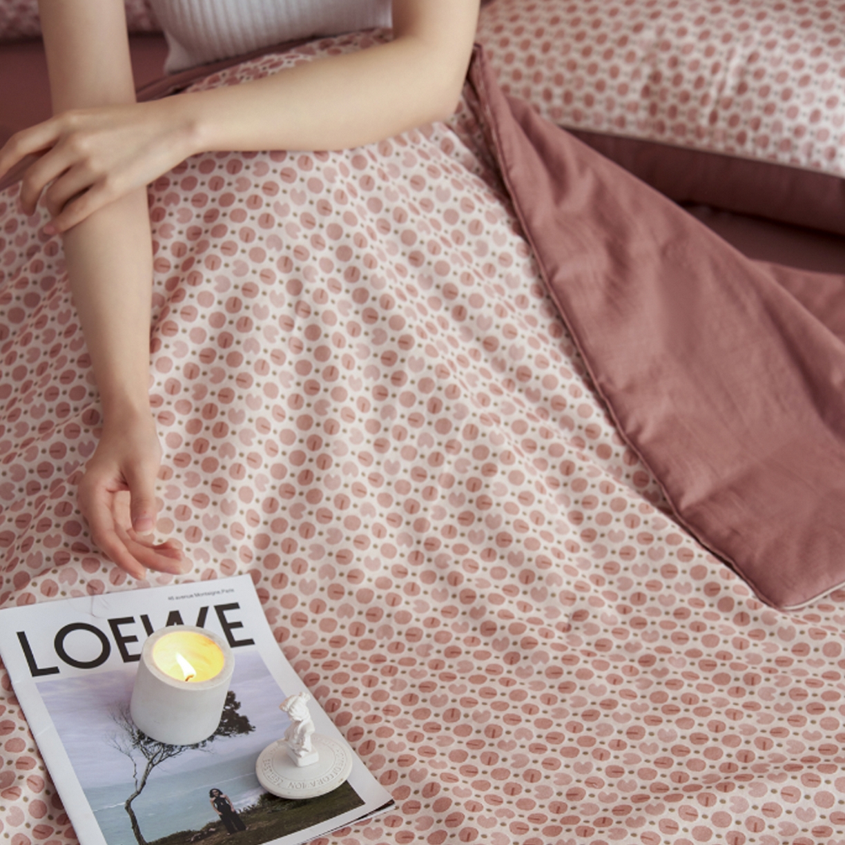 91家纺网 家纺一手货源 找家纺 丽笙被芯 2026新款全棉双层纱印花夏被夏凉被空调被 咖啡豆