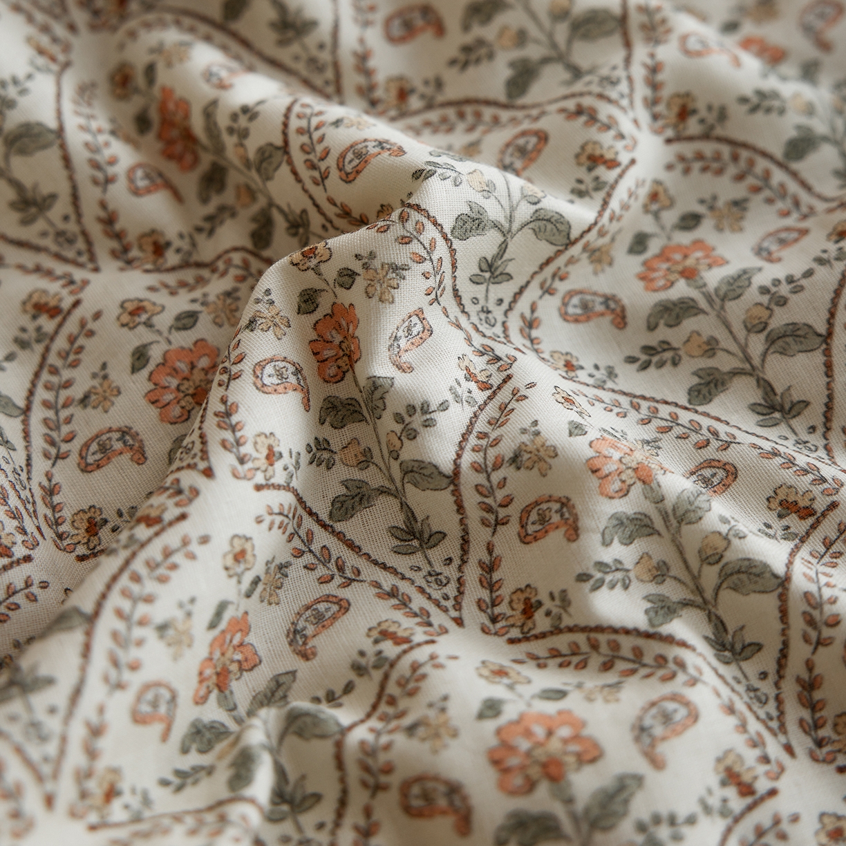 91家纺网 家纺一手货源 找家纺 丽笙被芯 2026新款全棉双层纱印花夏被夏凉被空调被 铃兰花语-米