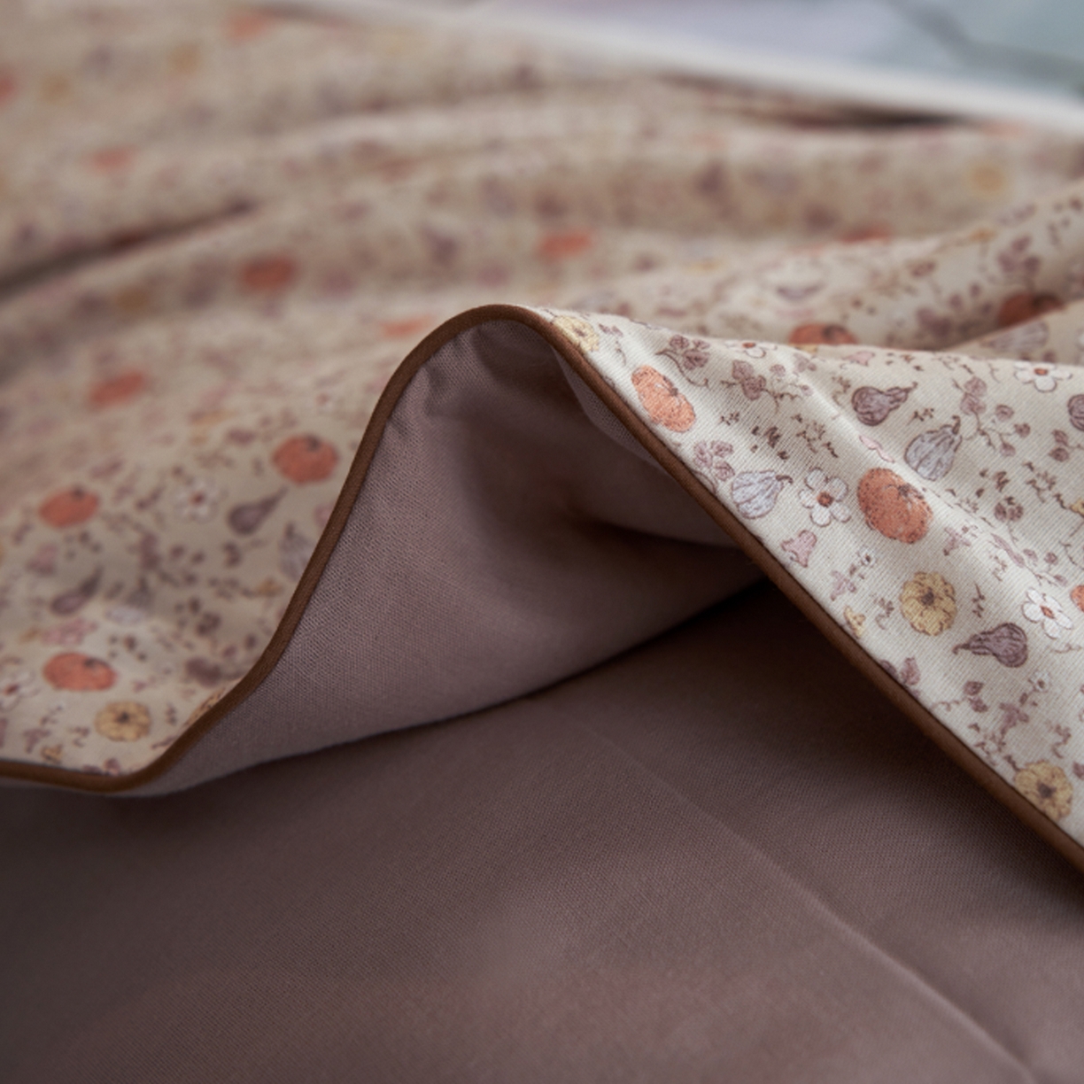 91家纺网 家纺一手货源 找家纺 丽笙被芯 2026新款全棉双层纱印花夏被夏凉被空调被 甜果果