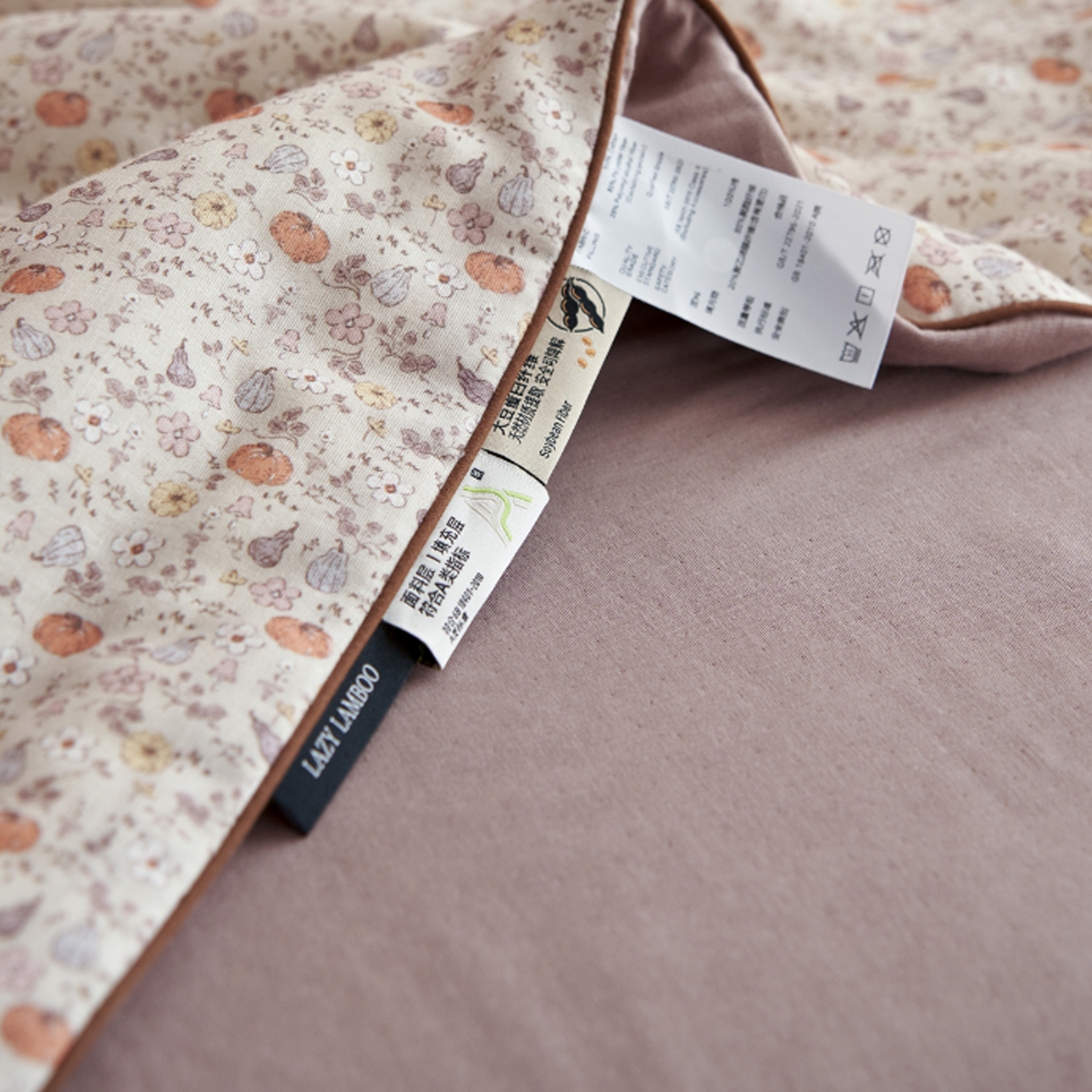 91家纺网 家纺一手货源 找家纺 丽笙被芯 2026新款全棉双层纱印花夏被夏凉被空调被 甜果果