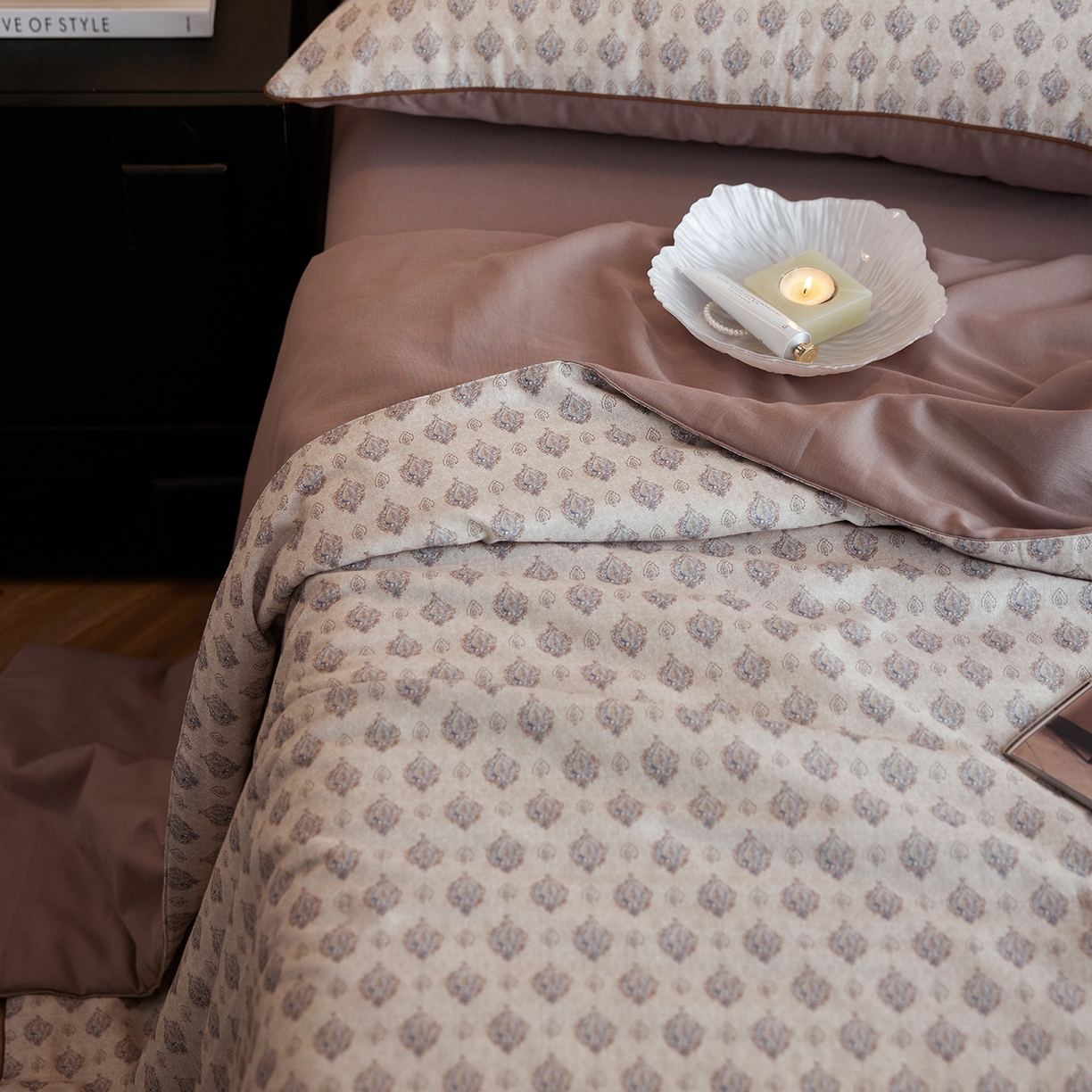 91家纺网 家纺一手货源 找家纺 丽笙被芯 2026新款全棉双层纱印花夏被夏凉被空调被 悠娜