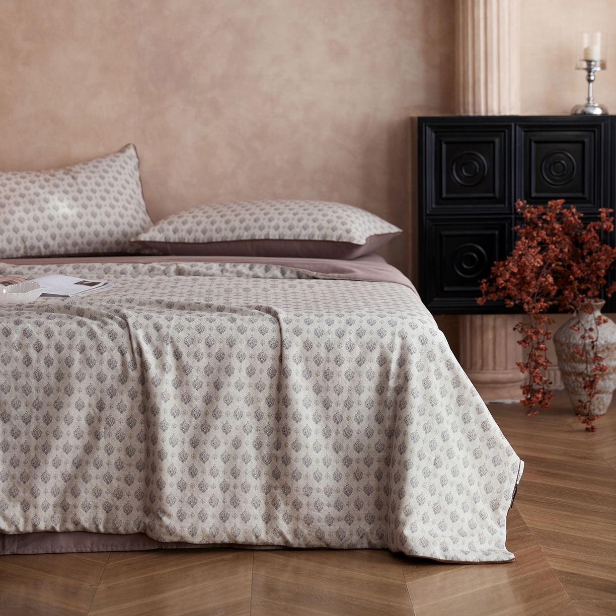 91家纺网 家纺一手货源 找家纺 丽笙被芯 2026新款全棉双层纱印花夏被夏凉被空调被 悠娜