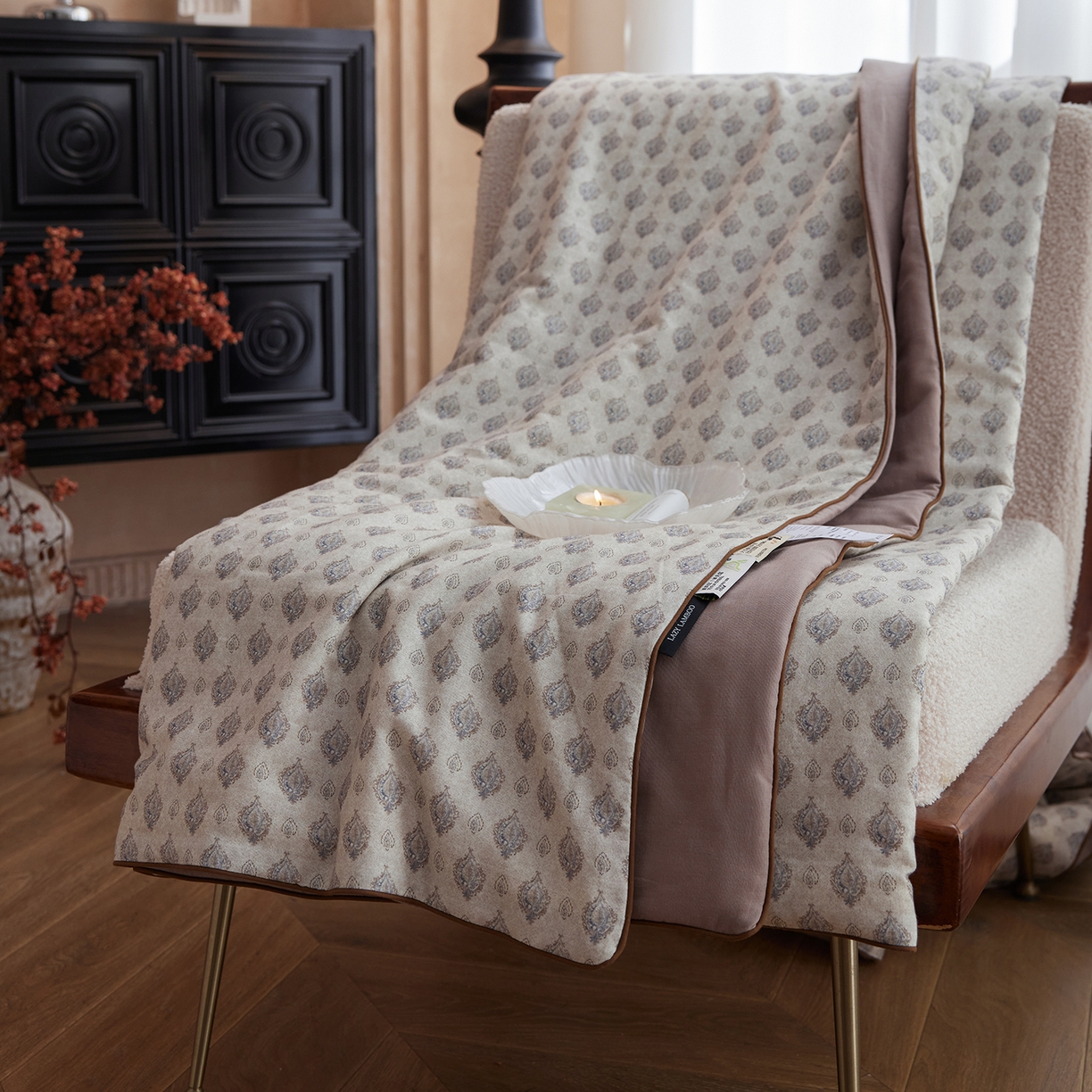 91家纺网 家纺一手货源 找家纺 丽笙被芯 2026新款全棉双层纱印花夏被夏凉被空调被 悠娜