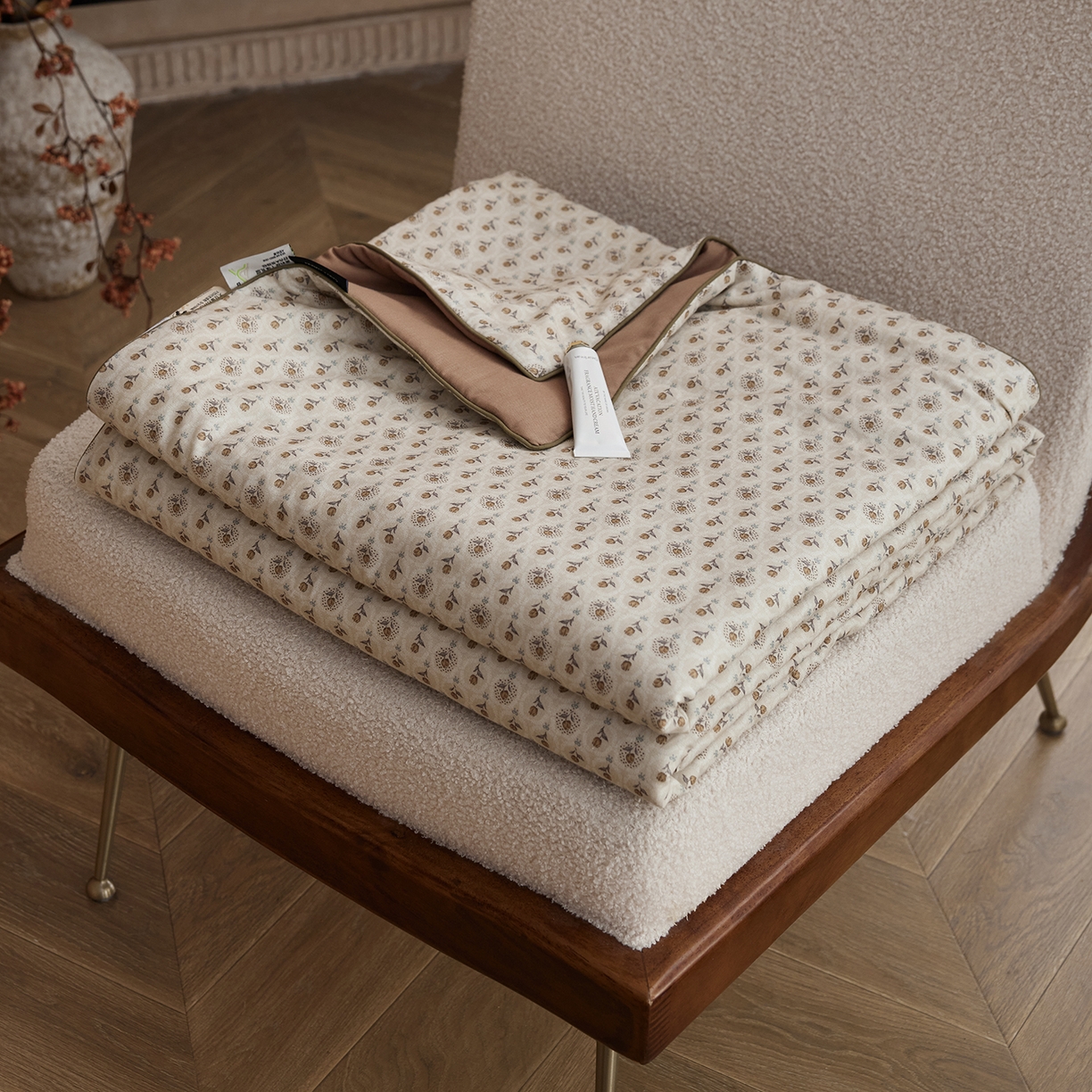 丽笙被芯 2026新款全棉双层纱印花夏被夏凉被空调被 郁金香