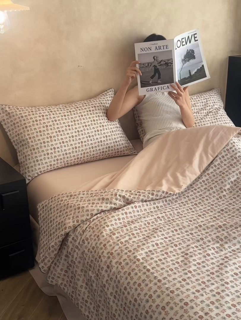 91家纺网 家纺一手货源 找家纺 丽笙被芯 2026新款全棉双层纱印花夏被夏凉被空调被 爪爪乐园