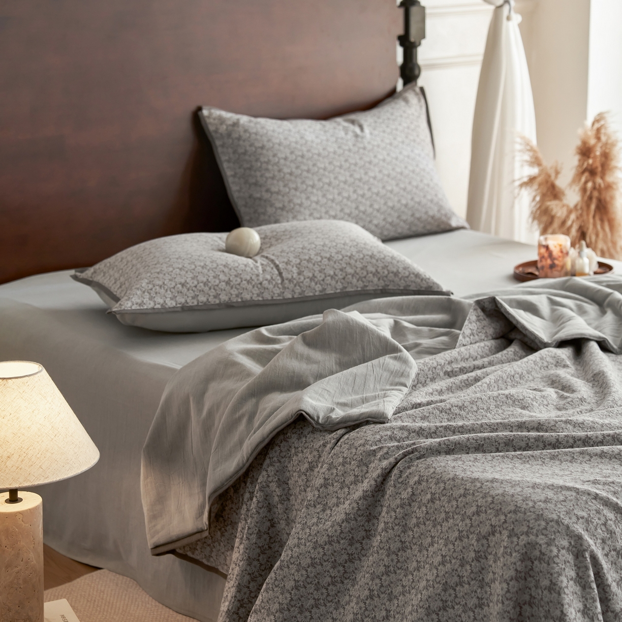 91家纺网 家纺一手货源 找家纺 丽笙被芯 2026新款全棉水洗色织提花PCM温控夏被夏凉被空调被 雏菊