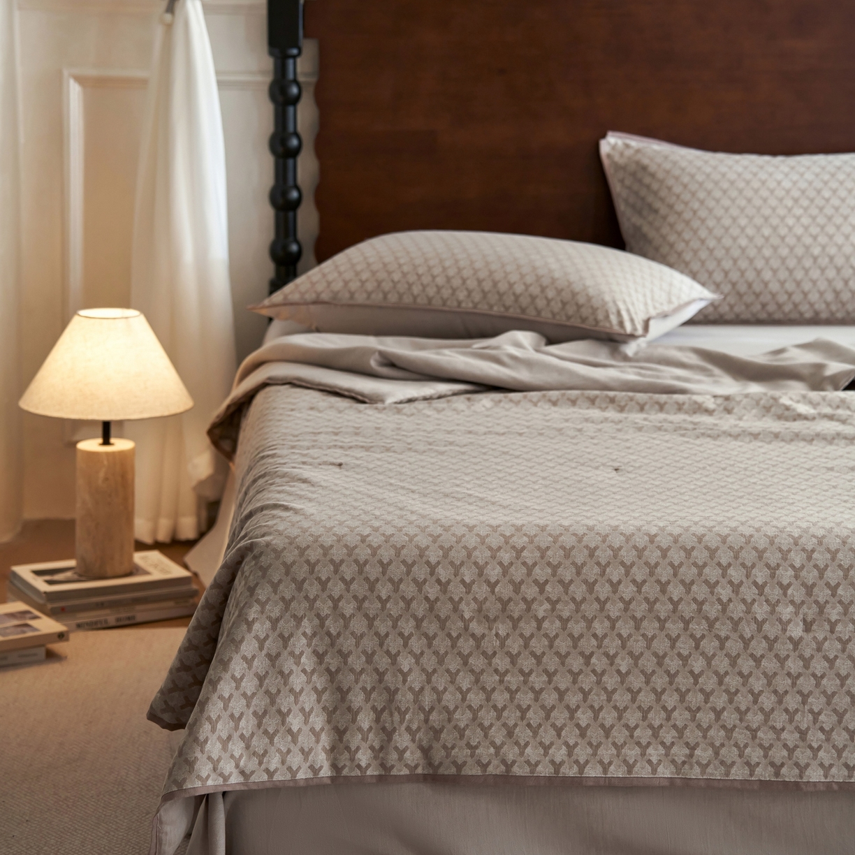 91家纺网 家纺一手货源 找家纺 丽笙被芯 2026新款全棉水洗色织提花PCM温控夏被夏凉被空调被 夏旬