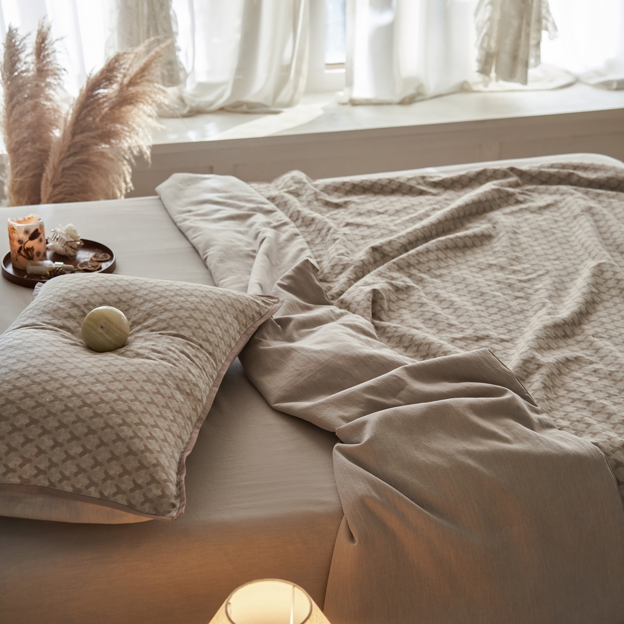 91家纺网 家纺一手货源 找家纺 丽笙被芯 2026新款全棉水洗色织提花PCM温控夏被夏凉被空调被 夏旬