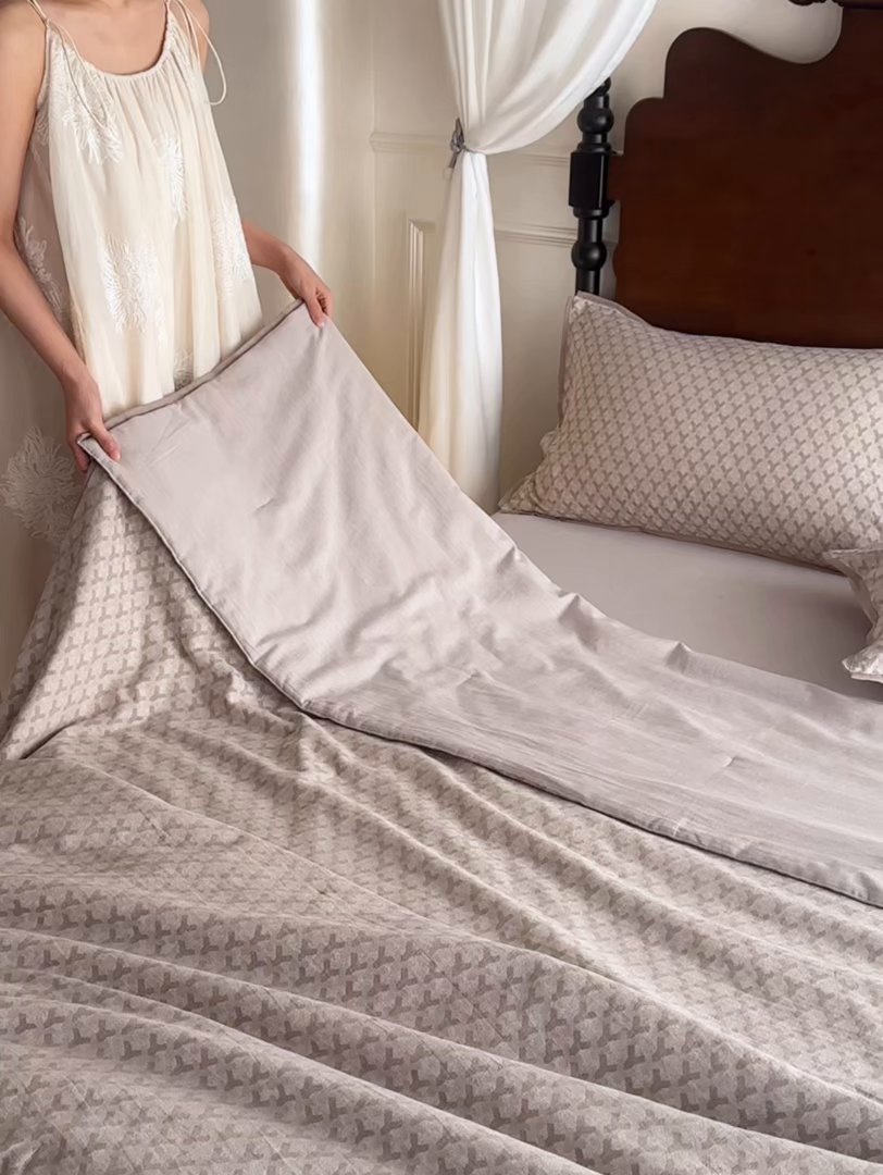 91家纺网 家纺一手货源 找家纺 丽笙被芯 2026新款全棉水洗色织提花PCM温控夏被夏凉被空调被 夏旬