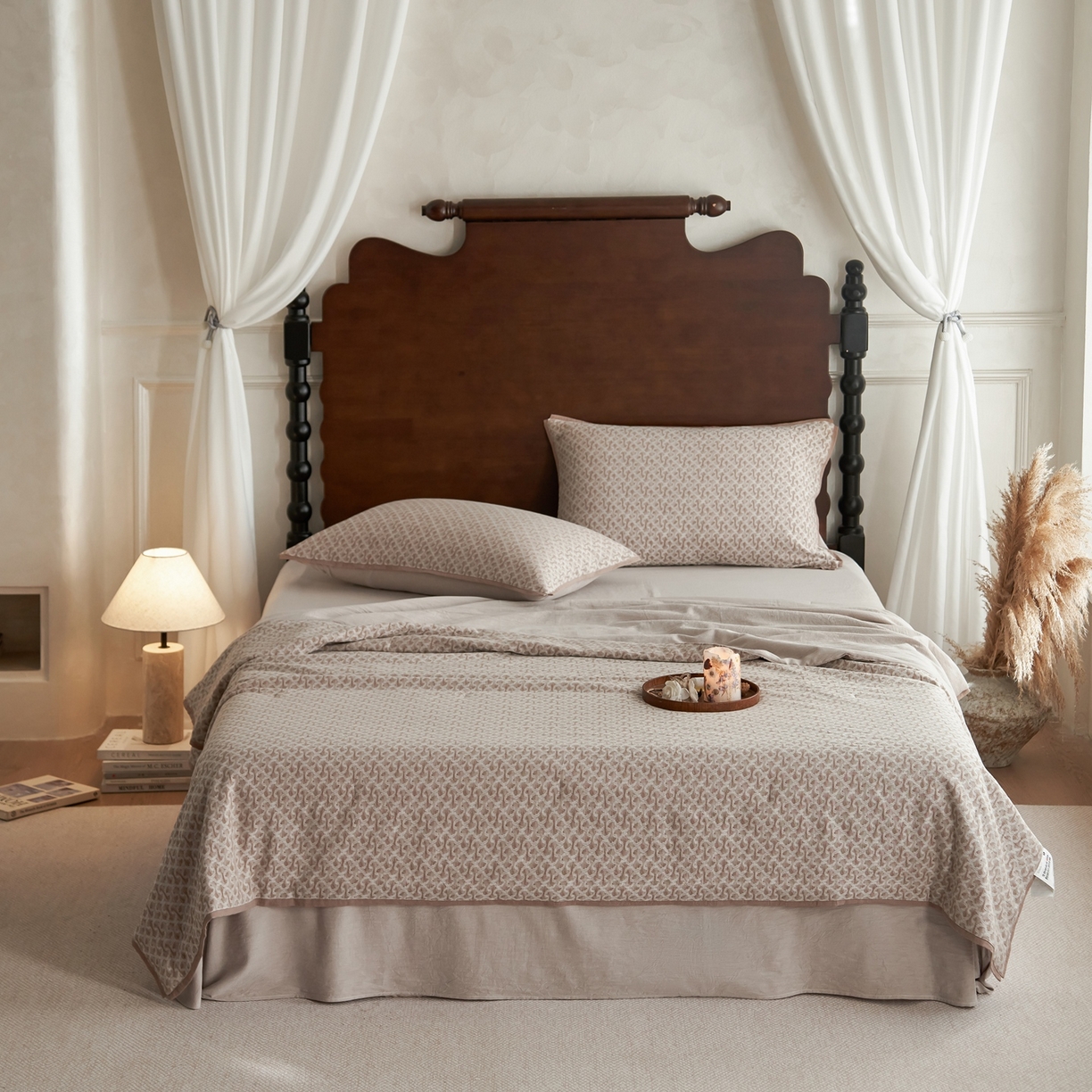 91家纺网 家纺一手货源 找家纺 丽笙被芯 2026新款全棉水洗色织提花PCM温控夏被夏凉被空调被 知陌