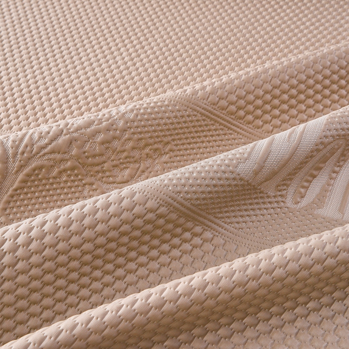 91家纺网 家纺一手货源 找家纺 诺梵家纺 2026新款 pe 乙纶立体提花凉豆豆席凉席床裙款【控价1.5米119 ；1.8米129；2.0米139】金钱树深咖