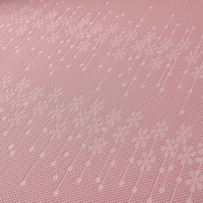 91家纺网 家纺一手货源 找家纺 诺梵家纺 2026新款 pe 乙纶立体提花凉豆豆席凉席床裙款【控价1.5米119 ；1.8米129；2.0米139】幸运草-粉