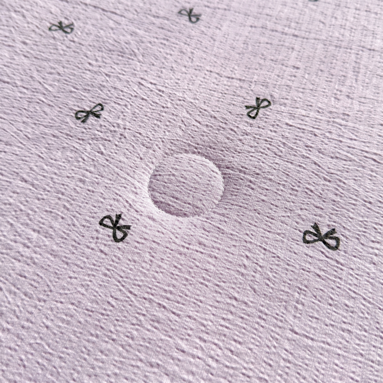 91家纺网 家纺一手货源 找家纺 晓时候 2026双层纱印花夏被四件套新疆棉花被可机洗夏凉被空调被夏季被子 蝴蝶结-紫