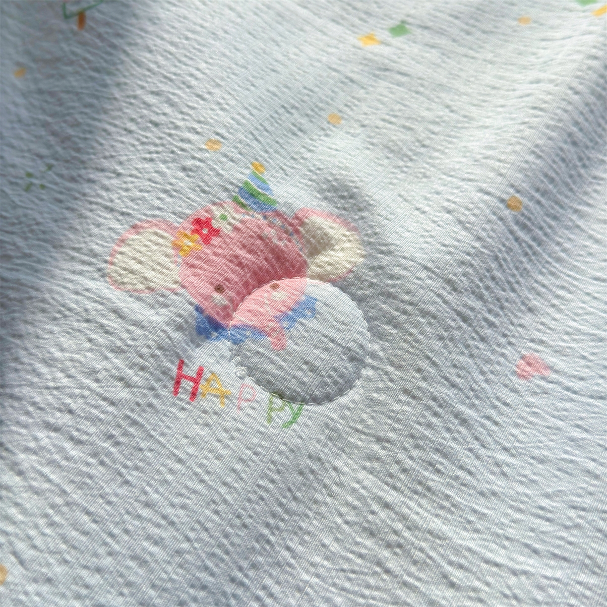 91家纺网 家纺一手货源 找家纺 晓时候 2026双层纱印花夏被四件套新疆棉花被可机洗夏凉被空调被夏季被子 萌宠派对