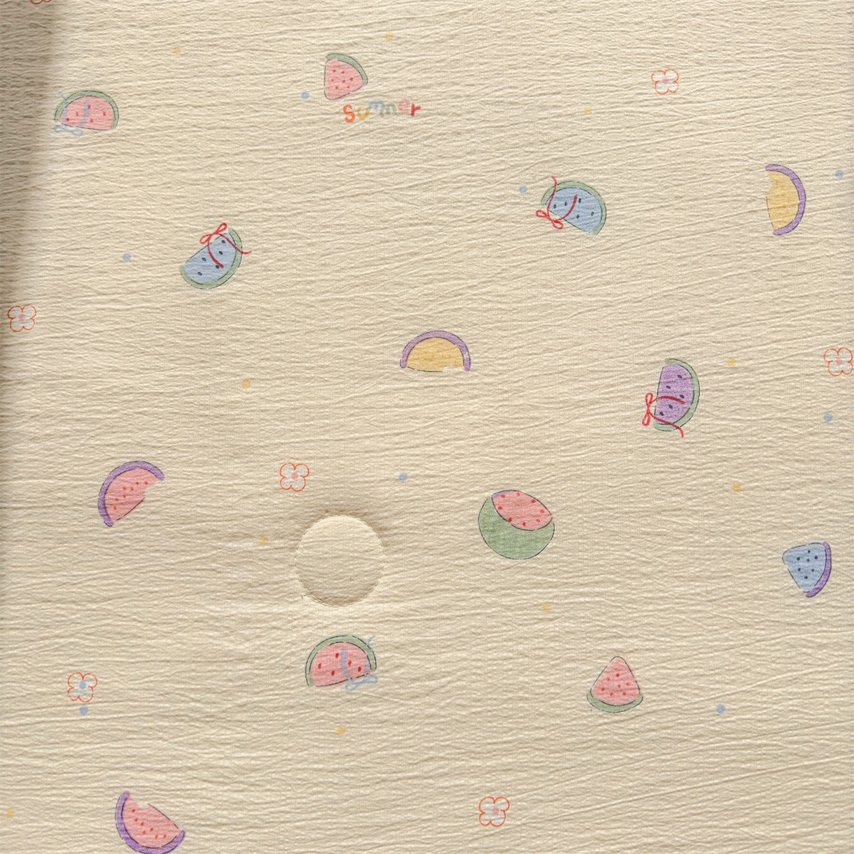 91家纺网 家纺一手货源 找家纺 晓时候 2026双层纱印花夏被四件套新疆棉花被可机洗夏凉被空调被夏季被子 缤纷水果