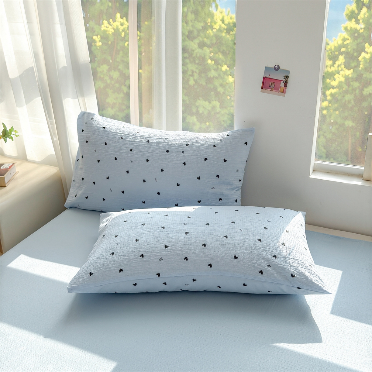 91家纺网 家纺一手货源 找家纺 晓时候 2026双层纱印花夏被四件套新疆棉花被可机洗夏凉被空调被夏季被子 小确幸