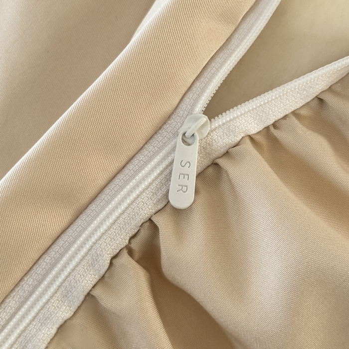 91家纺网 家纺一手货源 找家纺 首尔家纺 2026新款花边蕾丝提花水洗真丝天丝四件套 浮生若梦-香槟