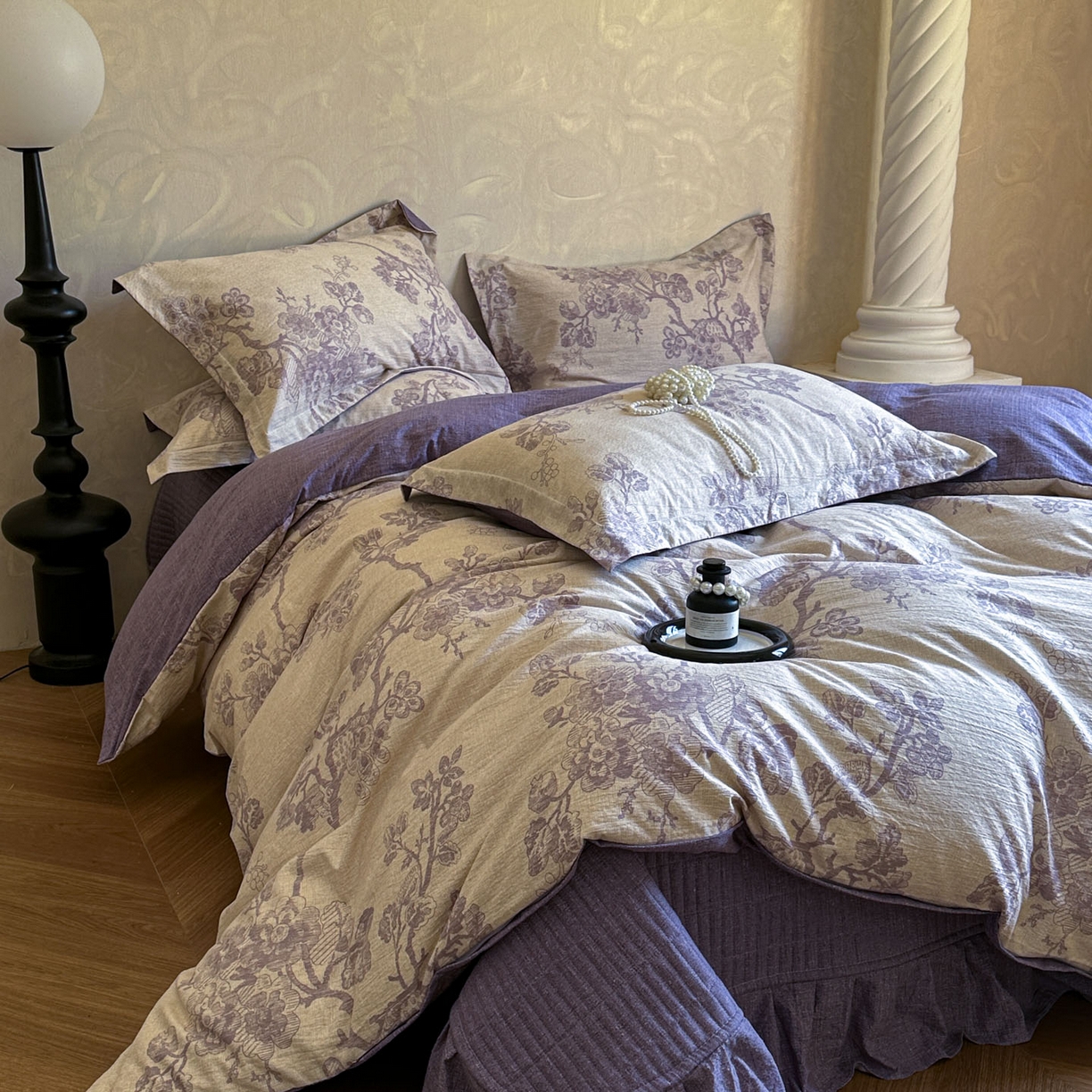 91家纺网 家纺一手货源 找家纺 （总）星光耀 2026新款原棉亚麻床盖四件套