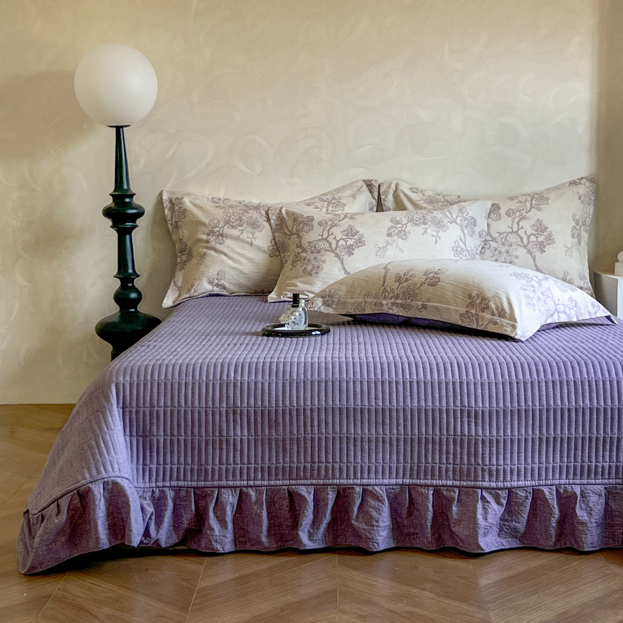 91家纺网 家纺一手货源 找家纺 （总）星光耀 2026新款原棉亚麻床盖四件套