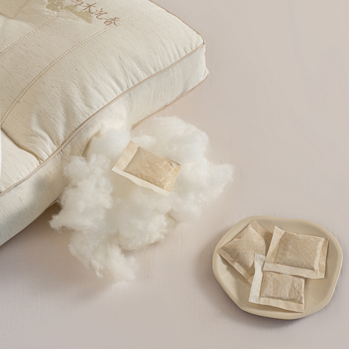 91家纺网 家纺一手货源 找家纺 （总）昕科 2026新款亚麻乌木沉香蚕丝牵引枕沉香包气味颈椎枕芯棉麻枕头