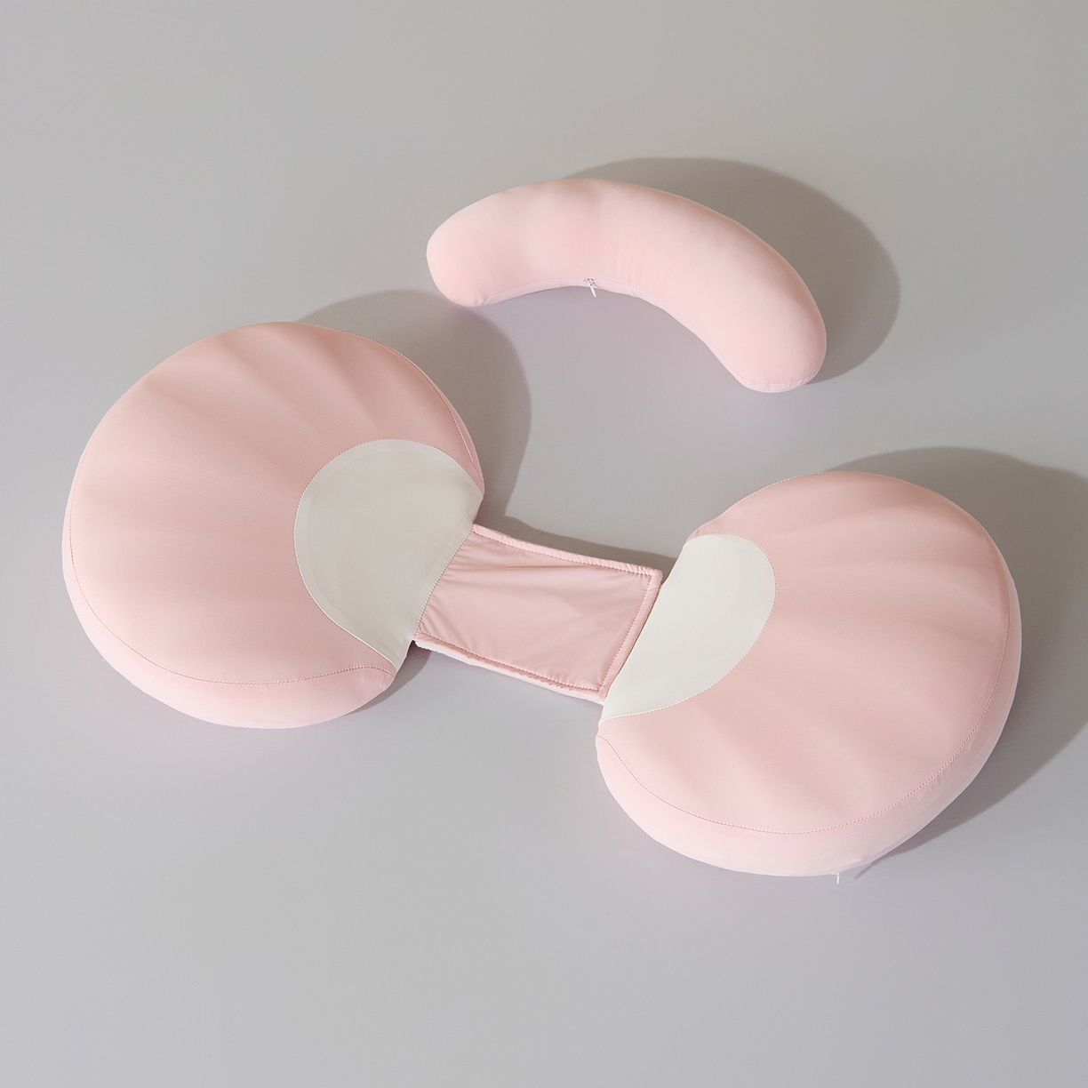 91家纺网 家纺一手货源 找家纺 昕科 2026新款贝壳记忆棉孕妇腰靠枕-孕妇枕头宝宝趴睡枕芯 贝壳孕妇腰靠枕-粉色