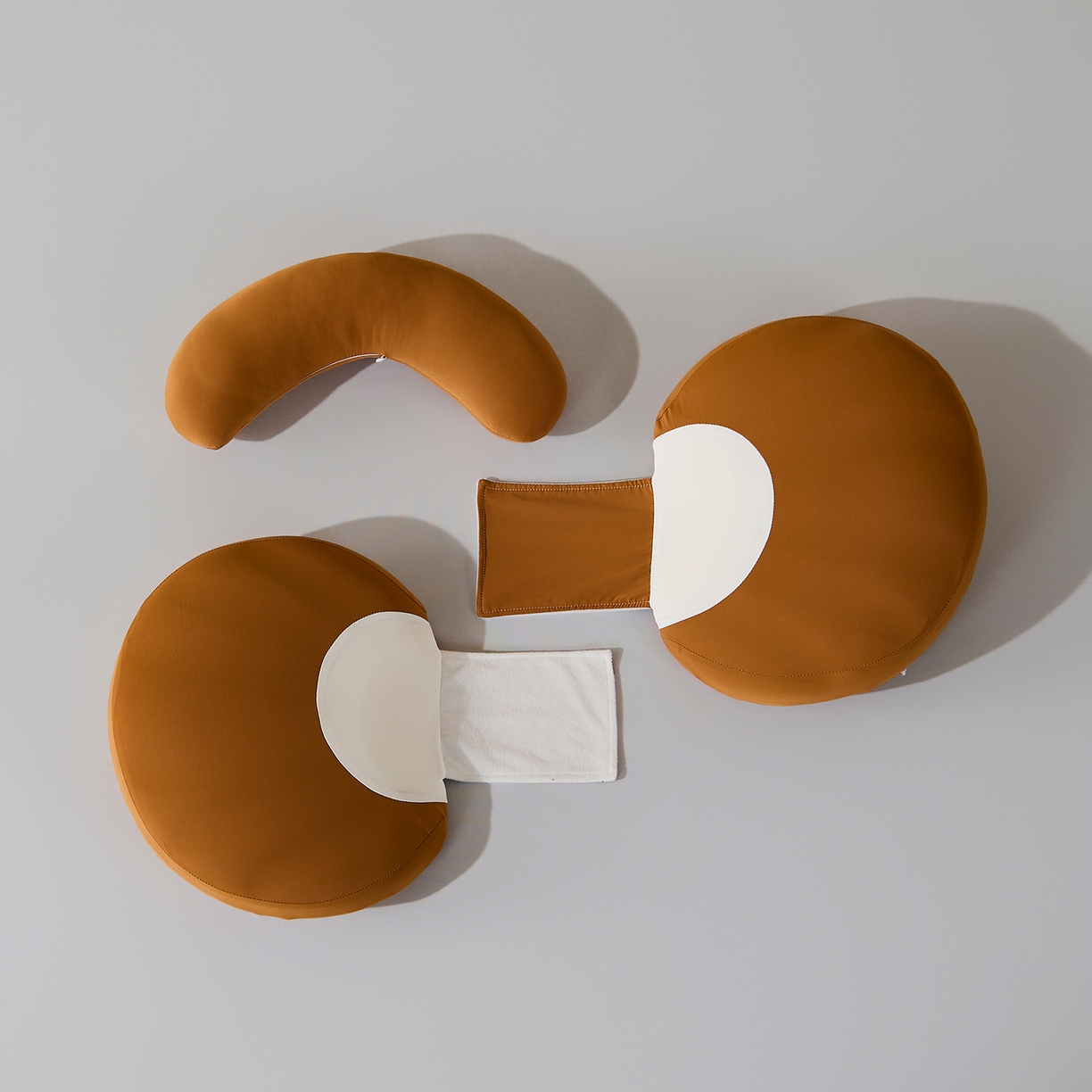 91家纺网 家纺一手货源 找家纺 昕科 2026新款贝壳记忆棉孕妇腰靠枕-孕妇枕头宝宝趴睡枕芯 贝壳孕妇腰靠枕-焦糖色