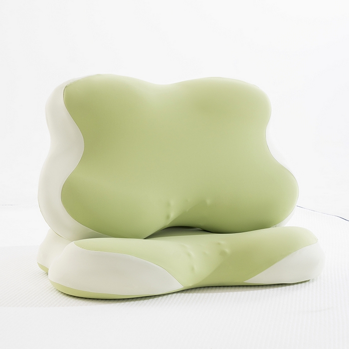 91家纺网 家纺一手货源 找家纺 昕科 2026新款蝴蝶记忆棉深睡支撑枕记忆棉枕头蝶形护颈枕芯枕头 蝴蝶深睡支撑枕-绿色