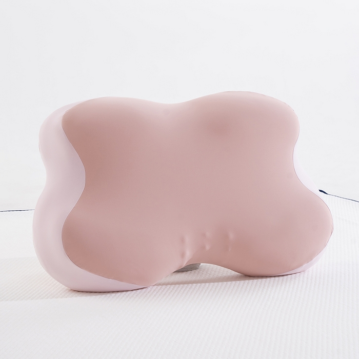 91家纺网 家纺一手货源 找家纺 昕科 2026新款蝴蝶记忆棉深睡支撑枕记忆棉枕头蝶形护颈枕芯枕头 蝴蝶深睡支撑枕-粉色