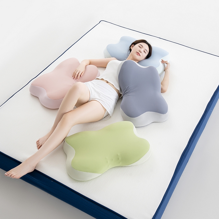 91家纺网 家纺一手货源 找家纺 昕科 2026新款蝴蝶记忆棉深睡支撑枕记忆棉枕头蝶形护颈枕芯枕头 组合图仅供参考不可下单