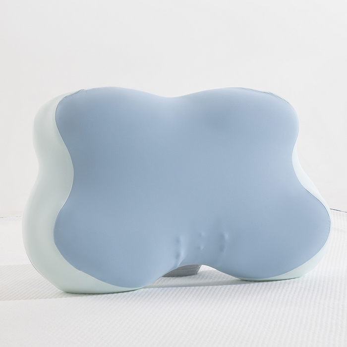 91家纺网 家纺一手货源 找家纺 昕科 2026新款蝴蝶记忆棉深睡支撑枕记忆棉枕头蝶形护颈枕芯枕头 蝴蝶深睡支撑枕-蓝色