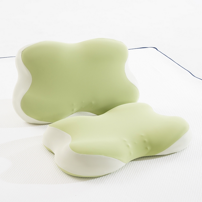 91家纺网 家纺一手货源 找家纺 昕科 2026新款蝴蝶记忆棉深睡支撑枕记忆棉枕头蝶形护颈枕芯枕头 蝴蝶深睡支撑枕-绿色