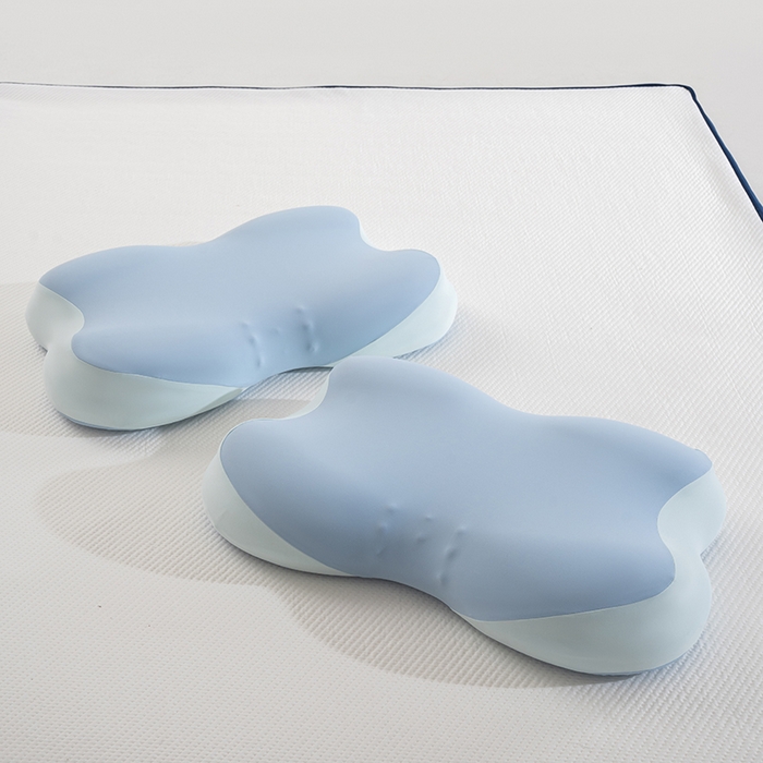 91家纺网 家纺一手货源 找家纺 昕科 2026新款蝴蝶记忆棉深睡支撑枕记忆棉枕头蝶形护颈枕芯枕头 蝴蝶深睡支撑枕-蓝色