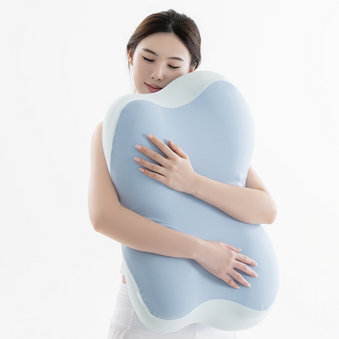 91家纺网 家纺一手货源 找家纺 昕科 2026新款蝴蝶记忆棉深睡支撑枕记忆棉枕头蝶形护颈枕芯枕头 蝴蝶深睡支撑枕-蓝色