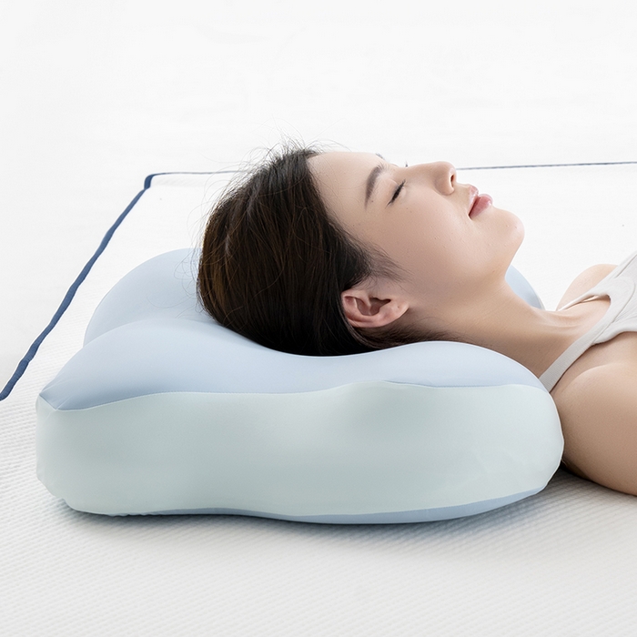 91家纺网 家纺一手货源 找家纺 昕科 2026新款蝴蝶记忆棉深睡支撑枕记忆棉枕头蝶形护颈枕芯枕头 蝴蝶深睡支撑枕-蓝色