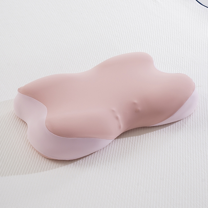 91家纺网 家纺一手货源 找家纺 昕科 2026新款蝴蝶记忆棉深睡支撑枕记忆棉枕头蝶形护颈枕芯枕头 蝴蝶深睡支撑枕-粉色