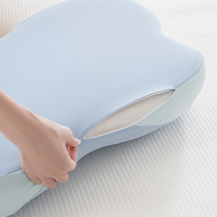 91家纺网 家纺一手货源 找家纺 昕科 2026新款蝴蝶记忆棉深睡支撑枕记忆棉枕头蝶形护颈枕芯枕头 蝴蝶深睡支撑枕-蓝色