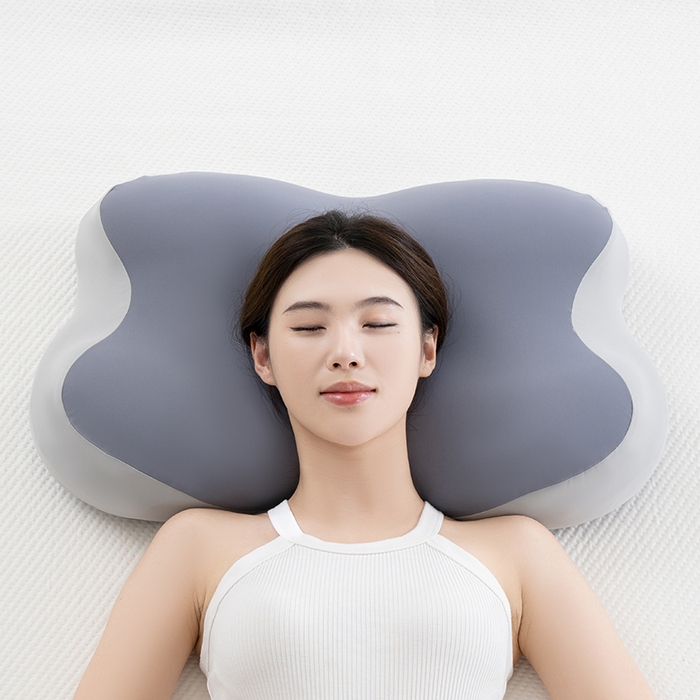 91家纺网 家纺一手货源 找家纺 昕科 2026新款蝴蝶记忆棉深睡支撑枕记忆棉枕头蝶形护颈枕芯枕头 蝴蝶深睡支撑枕-灰色