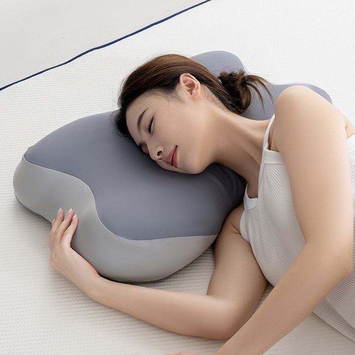 91家纺网 家纺一手货源 找家纺 昕科 2026新款蝴蝶记忆棉深睡支撑枕记忆棉枕头蝶形护颈枕芯枕头 蝴蝶深睡支撑枕-灰色