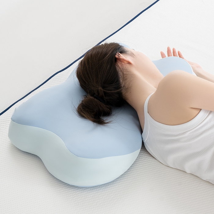 91家纺网 家纺一手货源 找家纺 昕科 2026新款蝴蝶记忆棉深睡支撑枕记忆棉枕头蝶形护颈枕芯枕头 蝴蝶深睡支撑枕-蓝色