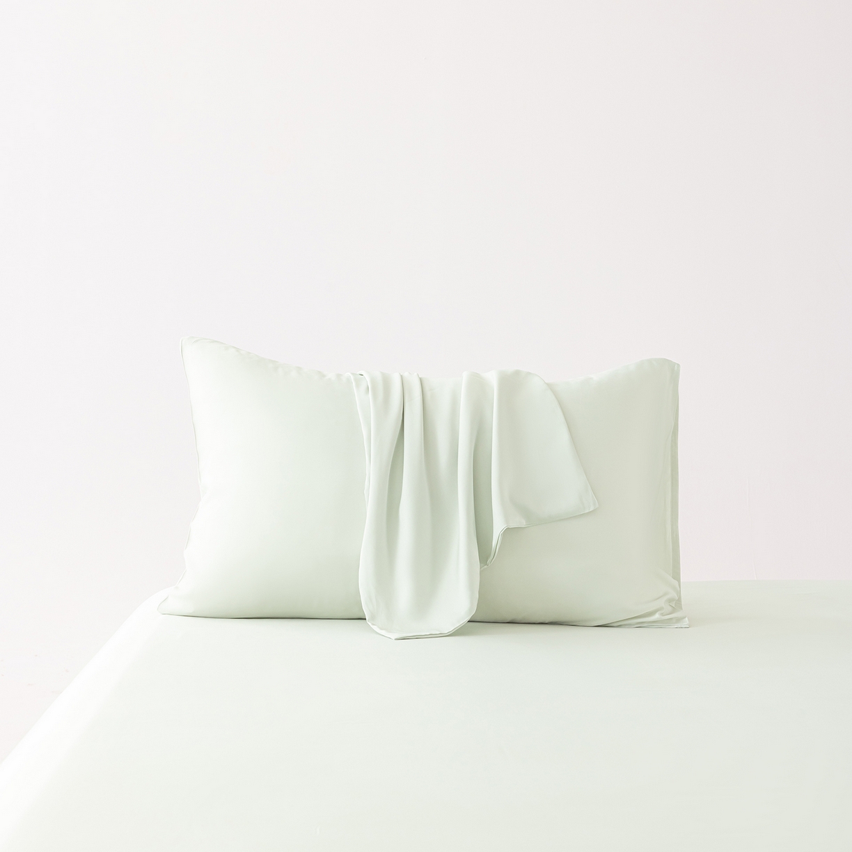 91家纺网 家纺一手货源 找家纺 轩和家居 2026新款竹浆纤维纯色单枕套系列 奇异莓