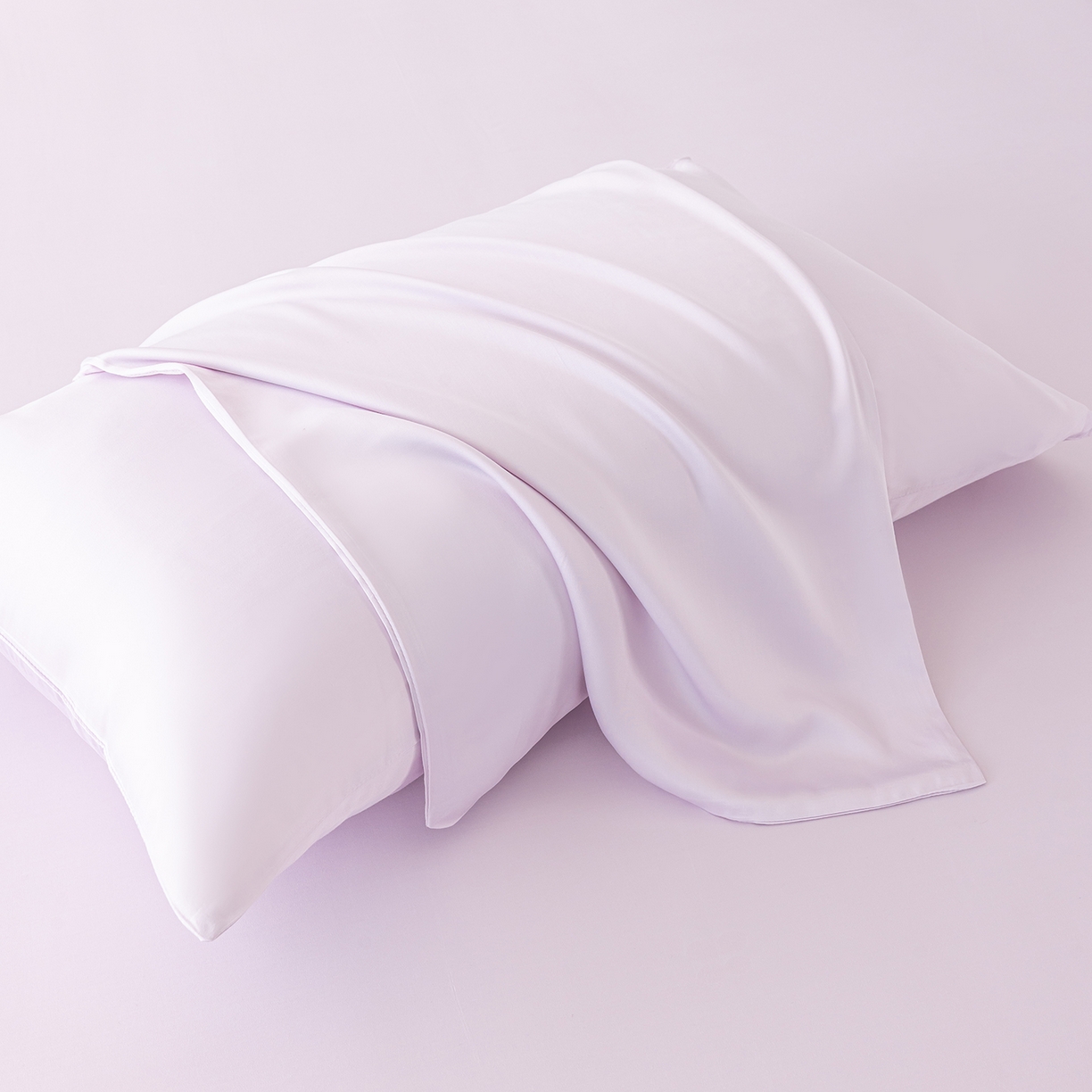 轩和家居 2026新款竹浆纤维纯色单枕套系列 甜紫