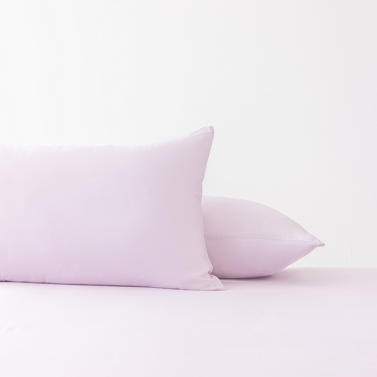 91家纺网 家纺一手货源 找家纺 轩和家居 2026新款竹浆纤维纯色单枕套系列 甜紫