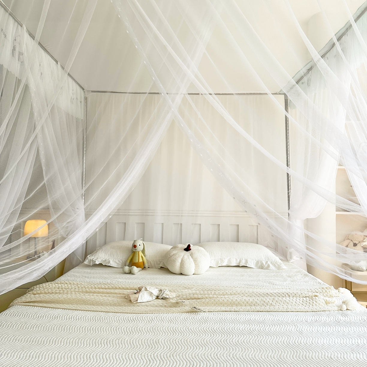 91家纺网 家纺一手货源 找家纺 （总）永旺家纺 2026新款宫廷落地印花款蚊帐