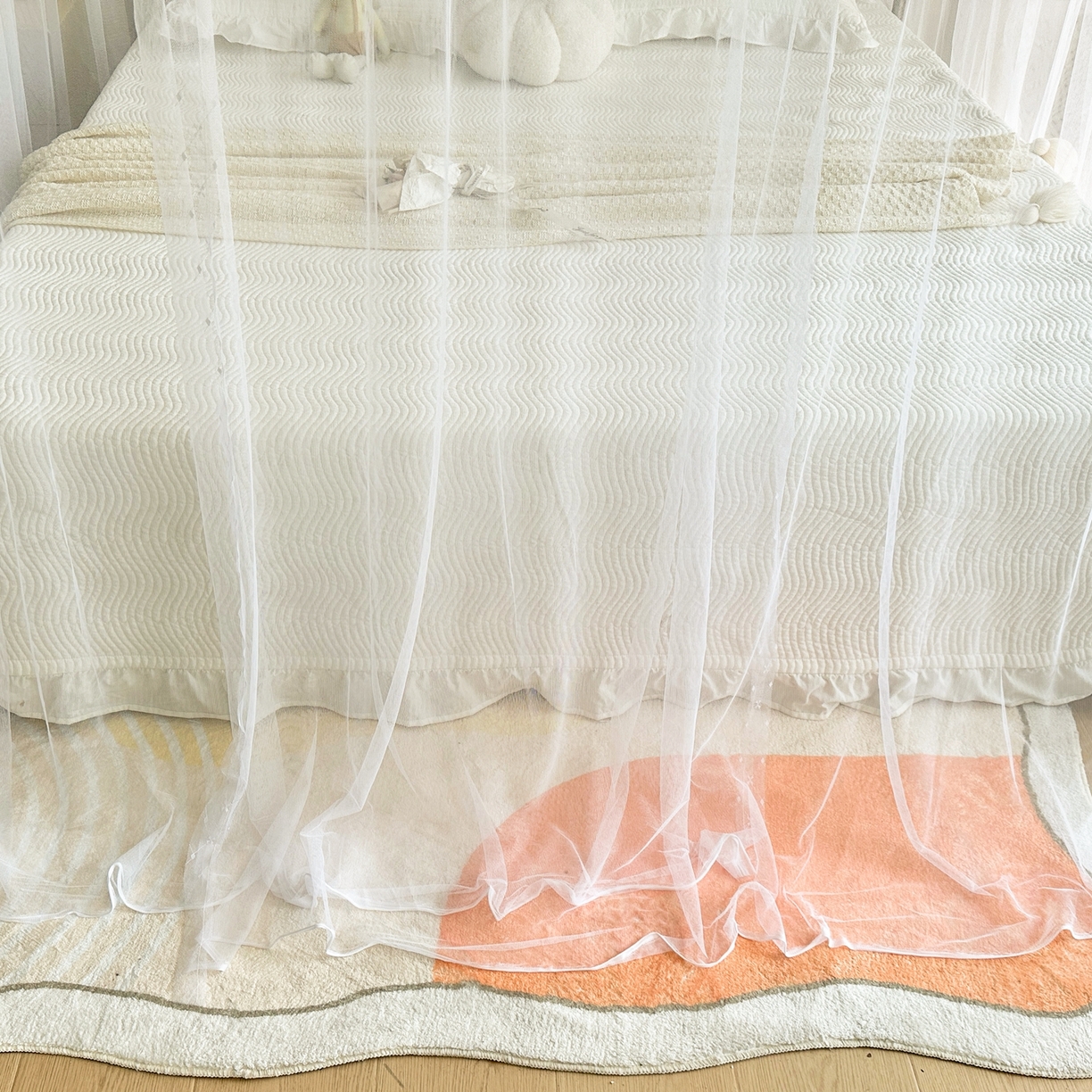 91家纺网 家纺一手货源 找家纺 （总）永旺家纺 2026新款宫廷落地印花款蚊帐