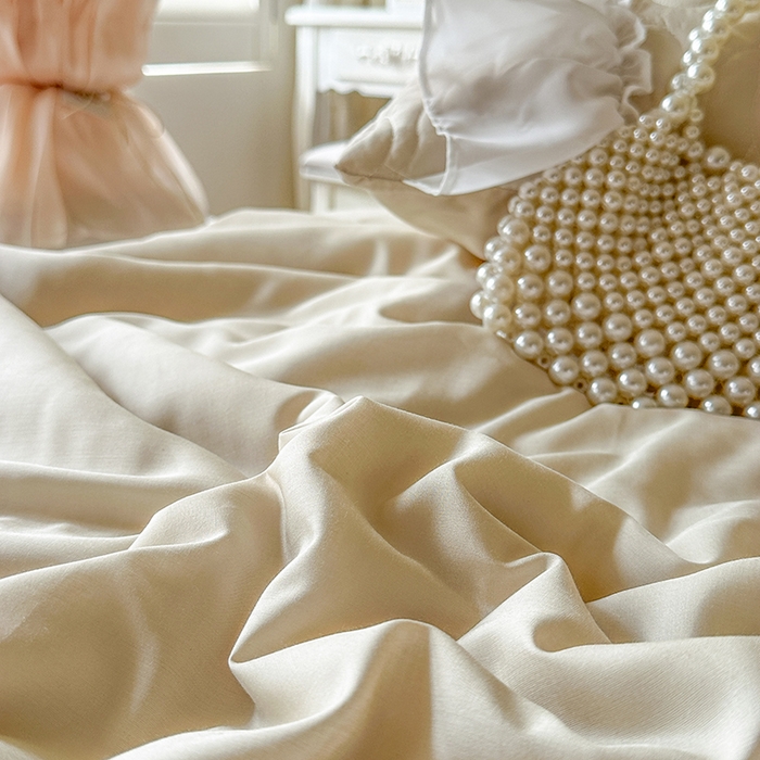 91家纺网 家纺一手货源 找家纺 网红馆（ck家纺） 2026春夏新款韩系巴黎纱夏被夏凉被空调被床盖四件套-曼塔玫瑰 曼塔玫瑰-卡其