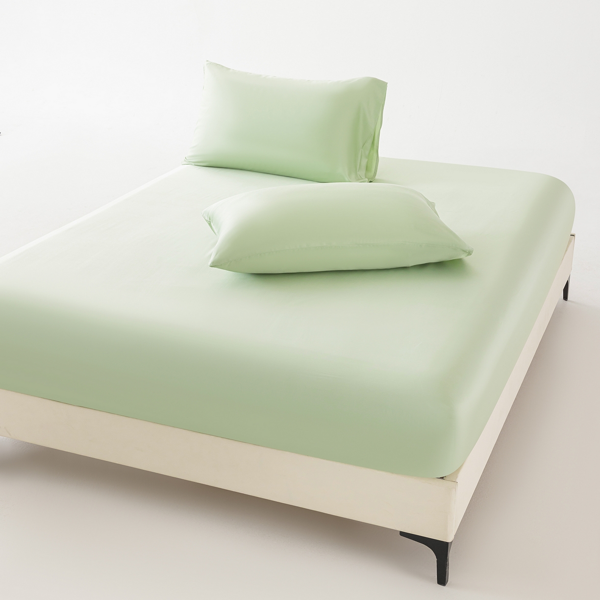 91家纺网 家纺一手货源 找家纺 （总）轩和家居 2026新款竹浆纤维纯色单床笠系列