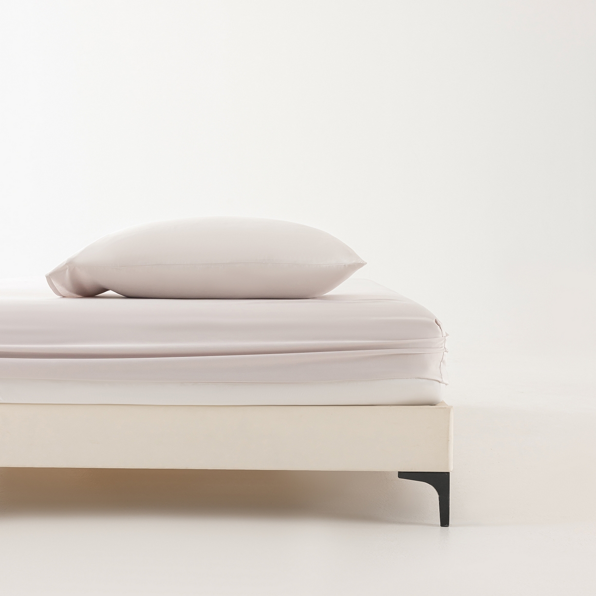 91家纺网 家纺一手货源 找家纺 （总）轩和家居 2026新款竹浆纤维纯色单床笠系列